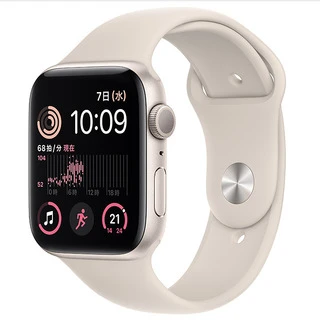 Apple Watch SE2 44mm GPS+Cellular シルバーアルミニウムケース/ホワイトスポーツバンド MNQ23J/A