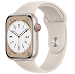 Apple Watch Series8 45mm GPS+Cellular スターライトアルミニウムケース/スターライトスポーツバンドMNK73J/A